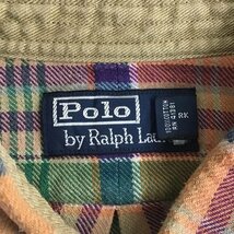 Polo by RALPH LAUREN M ポロバイラルフローレン シャツ、ブラウス 長袖 エルボーパッチ Shirt Blouse 10103694_画像9