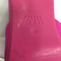 ZARA 表記無し ザラ ミュール ミュール 2206 810 060 ポインテッドトゥ 25.5 EU39 High Heel Sandals マゼンタ / マゼンタ / 10104313_画像9