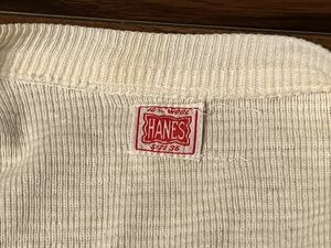 スペシャル30s40s HANES刺繍タグ アンダーウエアスウェットシャツデッドストック②ステンシル 検spalding後付champion両vミリタリー50s60s