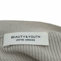 A935■BEAUTY&YOUTH UNITED ARROWS　ビューティーアンドユースユナイテッドアローズ■Vネック　リブカーディガン■ベージュ_画像4