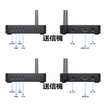 ワイヤレスHDMI 無線化 送受信機セット HDMI 無線 70m安定転送距離_画像3