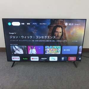 中古良品 TCL 50V型4K対応液晶 チューナーレススマートテレビ e angle select 50P63E 2022年製