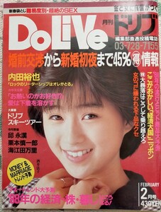 ドリブ Dolive 1988年2月 酒井法子 表紙 森川由加里　内田裕也 島田陽子