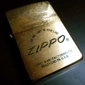 ZIPPO ジッポー 1986年 イタリック 筆記体 ブラス