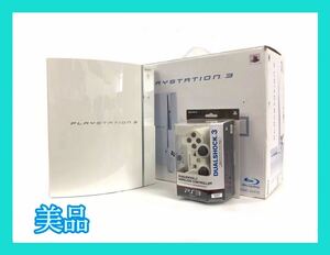 ☆外観美品☆SONY PLAYSTATION3 80GB CECHL00 CW コントローラー付き プレイステーション プレステ3 PS3