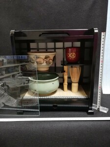 CH112.【未使用】茶道具 一式　茶具　皆具セット 箱入り　 茶碗　 棗　茶筅　骨董 古美術 アンティーク/100