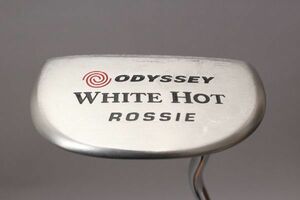 【美品】オデッセイ パター ODYSSEY WHITE HOT ROSSIE《34インチ》純正スチール 純正ヘッドカバー ゴルフ ＃120※G801