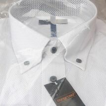 新品 ワイシャツ Yシャツ 長袖 ホワイト系 Lサイズ Stingroad ボタンダウン 衣類 ビジネス ＃60※287_画像4