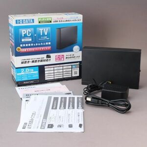 美品 I・O DATA アイ・オー・データ 外付けハードディスク HDCL-UT2.0K 2TB パソコン USB テレビ HD ＃60※264