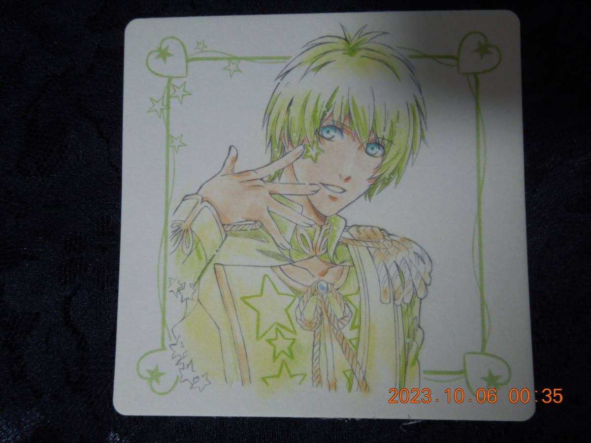 Cecil Aijima Hand-drawn style illustration coaster / Uta no Prince-sama the Movie Maji LOVE Kingdom 4th week visitor benefit, By work, A line, Uta no☆Prince-sama♪