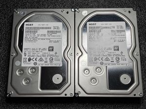 二個セット HGST Ultrastar 4TB HUS726040ALE610 7200RPM 3.5インチ HDD SATA ハードディスク CMR NAS サーバー WD