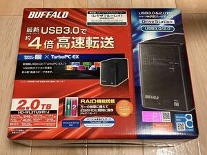BUFFALO USB3.0＆2.0対応 レグザブルーレイ RAID機能搭載 2TB 外付 ハードディスク 2TB HD-WL2TU3/R1J HDD