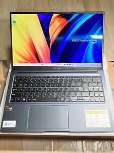 美品 ASUS VivoBook 15X クワイエットブルー AMD Ryzen 5 5600H 16GB 1TB NVMe SSD 15.6型 有機EL 搭載 ノートパソコン Windows11 OLED