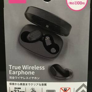 DAISO/ダイソー 完全ワイヤレスイヤホン☆彡 ブラック☆ Bluetooth対応 タッチセンサー Type-C充電 新品未開封品の画像3