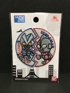 ウルトラマン　ワッペン☆彡　ウルトラマンVSバルタン星人☆　刺繍　アップリケ　新品未開封品　BANDAI　円谷プロ