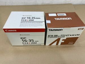 TAMRON Canon Canon camera lens empty box cushioning instructions back 