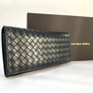 【美品】BOTTEGA VENETA ボッテガヴェネタ 長財布 イントレチャート