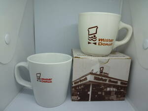 E* unused * not for sale * Mister Donut 35 anniversary commemoration original coffee cup ( reprint design ) other 2 point 