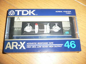 * new goods unopened! rare! TDK AR-X 46 minute normal position cassette tape type 1 NORMAL POSITION TYPEⅠ highest peak *