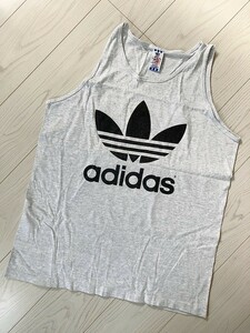 adidas タンクトップ ビッグロゴ ロゴ ロゴタンク ビンテージ