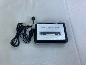【一円スタート】Reshow カセットプレーヤー ポータブルテーププレーヤー テープオーディオ USB経由 MP3変換 ホワイト 1円 ☆A03891☆