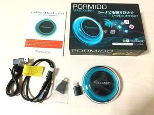 【一円スタート】PORMIDO ポーミド AIAUTO6Pro CarPlay AI Box 2023年最新型 純正カーオーディオに有線接続 1円 HOS01_0599