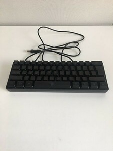 【一円スタート】YOUPECK メカニカルキーボード テンキーレス 61キー バックライト プラグ&プレイ USB パソコン ブラック 1円 ☆A02998☆