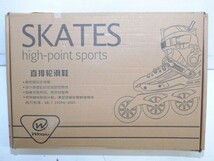 【一円スタート】ONORNER インラインスケート ローラースケート Inline skate 男女兼用 安全 静音 耐久 24cm ブラック 1円 ☆D00900☆_画像3