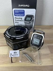 【一円スタート】amBand JP-GG-45mm-silver コンパチブル Apple Watch バンド ステンレス ケースバンド 一体型 45mm「1円」URA01_2044