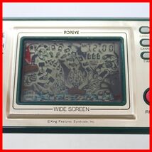 GAME&WATCH WIDE SCREEN ゲームウオッチ POPEYE ポパイ PP-23 Nintendo 任天堂 ジャンク バッテリーカバー欠品【PP_画像2