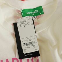 ディースクエアード DSQUARED2 22SS ロゴプリントTシャツ カットソー 半袖 M ホワイト 白 S78GD0056 国内正規 メンズ_画像4