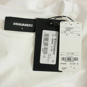 ディースクエアード DSQUARED2 20SS ロゴプリントTシャツ カットソー 半袖 L ホワイト 白 S74GD0644 国内正規 メンズの画像7