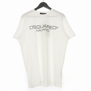 ディースクエアード DSQUARED2 20SS ロゴプリントTシャツ カットソー 半袖 L ホワイト 白 S74GD0644 国内正規 メンズ