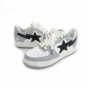 アベイシングエイプ A BATHING APE BAPE STA ABC Camo Black ベイプスタ ABC カモ スニーカー 27.5cm ホワイト グレー 1H70191002 メンズ