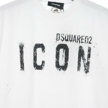 ディースクエアード DSQUARED2 22SS ICON SPRAY COOL Tシャツ カットソー 半袖 クルーネック L ホワイト 白 S79GC0039 国内正規 メンズ_画像3