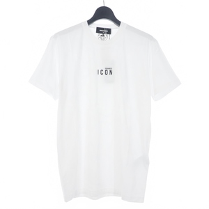 ディースクエアード DSQUARED2 22SS Icon Mini Logo Tシャツ カットソー 半袖 クルーネック M ホワイト 白 S79GC0010 国内正規 メンズ