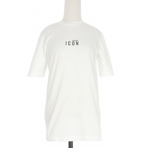 ディースクエアード DSQUARED2 20AW Icon Mini Logo T-Shirt アイコン ロゴプリント Tシャツ カットソー 半袖 XXS ホワイト 白