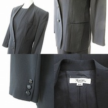 Mercure メルキュール ブラック フォーマル ワンピース スーツ 礼服 黒 9 1228 レディース_画像7