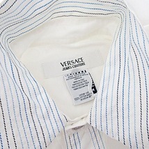 ヴェルサーチジーンズ VERSACE JEANS COUTURE シャツ 半袖 メデューサボタン ステッチ 白 S 0105 メンズ_画像7