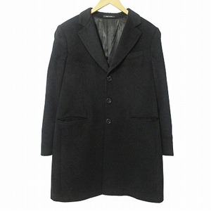 Emporio Armani Emporio Armani Beauty Chester Court Jacket Long Angola Wool Смешанная черная 50 0108 Мужчина