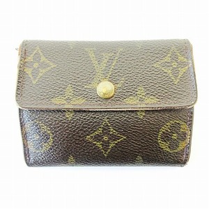 ルイヴィトン LOUIS VUITTON M61927 モノグラム ラドロー コインケース カードケース ダブルホック ミニ財布 ブラウン 0117