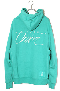 UNION × JORDAN BRAND ユニオン ジョーダンブランド Fleece Hoodie フリース フーディー パーカー L GREEN グリーン DV7334-348 /◆ メン