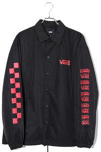 未使用品 Vans × RIPPER バンズ リッパーマガジン SIZE:L Collaboration Coach Jacket ロゴ コーチジャケット BLACK ブラック /● メンズ