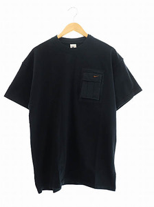 ナイキ NIKE ×TRAVIS SCOTT トラヴィス スコット 20SS CACTUS JACK NRG AG TEE カクタスジャック ロゴ 刺繍 半袖 Tシャツ CU0460-010 M 黒