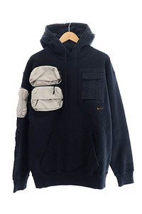 ナイキ NIKE ×TRAVIS SCOTT トラヴィス スコット 20SS CACTUS JACK UTILITY HOODIE カクタスジャック フーディー パーカー CU0458-010 S