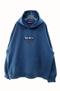 シュプリーム SUPREME 23AW Box Logo Hooded Sweatshirt Blue パーカー XXL【ブランド古着ベクトル】240119☆AA★ メンズ