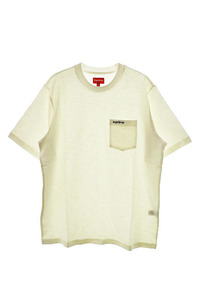 シュプリーム SUPREME 23SS S/S Pocket Tee Classic Logo White ポケットTシャツ M【ブランド古着ベクトル】240126☆AA★ メンズ