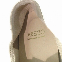 アレッツォ AREZZO レースアップシューズ パンプス ソフトレザー 白 ホワイト 23cm 靴 レディース_画像6