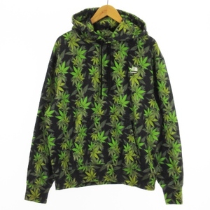 未使用品 ザノースフェイス × Supreme タグ付き 23AW Leaf Hooded P/O Sweatshirt スウェット パーカー 裏起毛 NT52301I ブラック S ■ECS