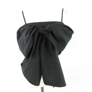 ke- Be ef plus KBF+ Urban Research bustier camisole ribbon black One *A542 lady's 